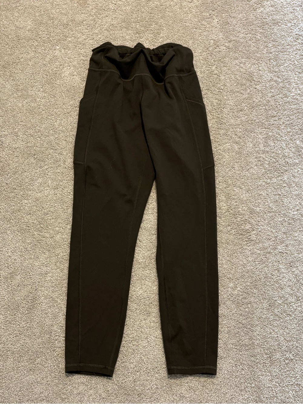 Lululemon Green Leggings Size 10 | High Rise Athletic Yoga Pants